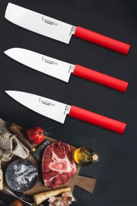 Lazbisa Çelik Yakut 9 Parça Mutfak Bıçak Seti Et Ekmek Sebze Meyve Soğan Salata Şef Bıçak